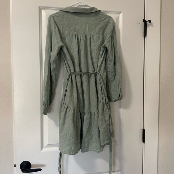 Button Down Dress W/ Slip - Picture 4 of 4